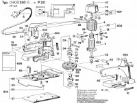 Bosch 0 603 250 041 P 20 Orbital Sander 110 V / GB Spare Parts P20